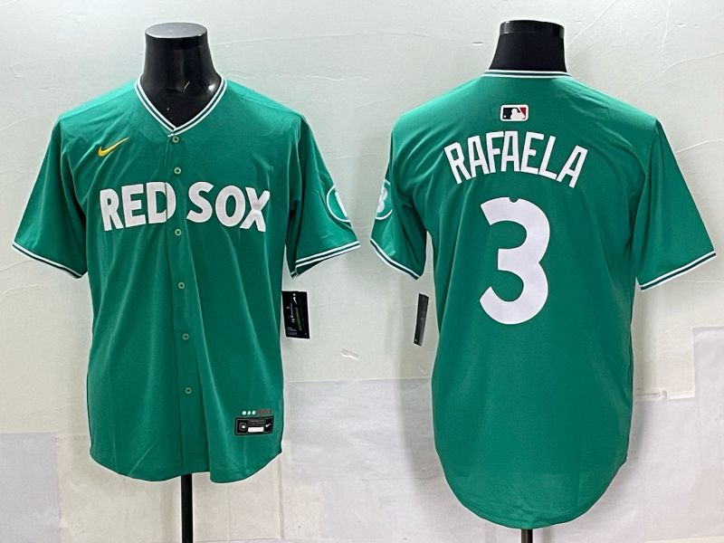 Men 2025 Boston Red Sox #3 Rafaela Drak Green Joint Name Nike MLB Jersey 031